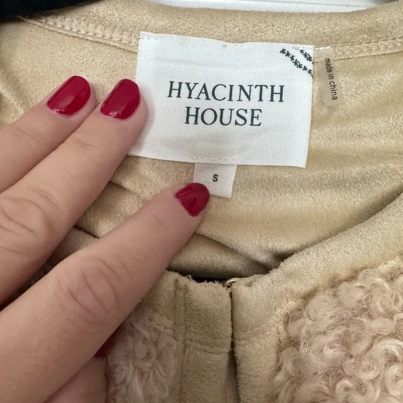 Tuckernuck Hyacinth House Cream Sherpa Cameron Jacket Size Small - Picture 5 of 8